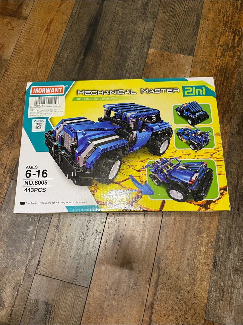 Blue Mechanical Master 2-in-1 Remote Control Vehicle Building Set
